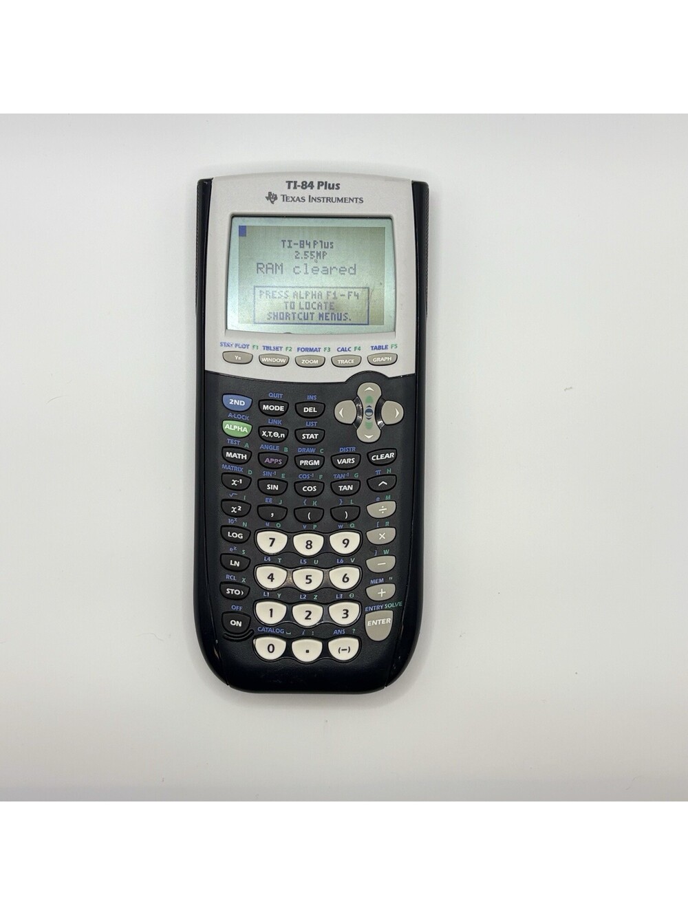 Texas Instruments TI-84 Plus Graphing Calculator - Black Silver FOR PARTS REPAIR